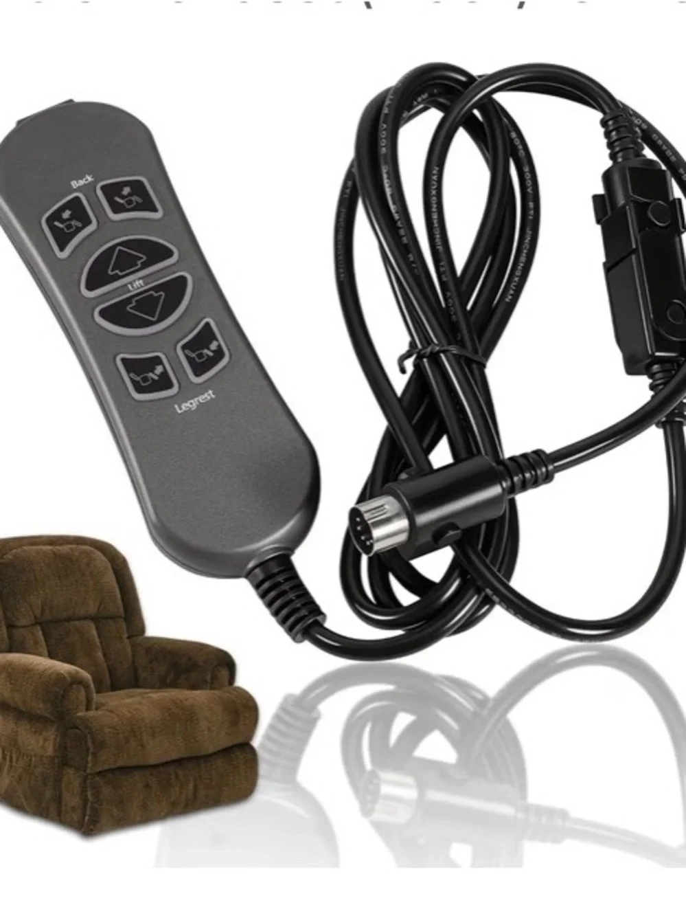 Universal Lift Chair Hand Control Remote with Cable for Catnapper 5 prong